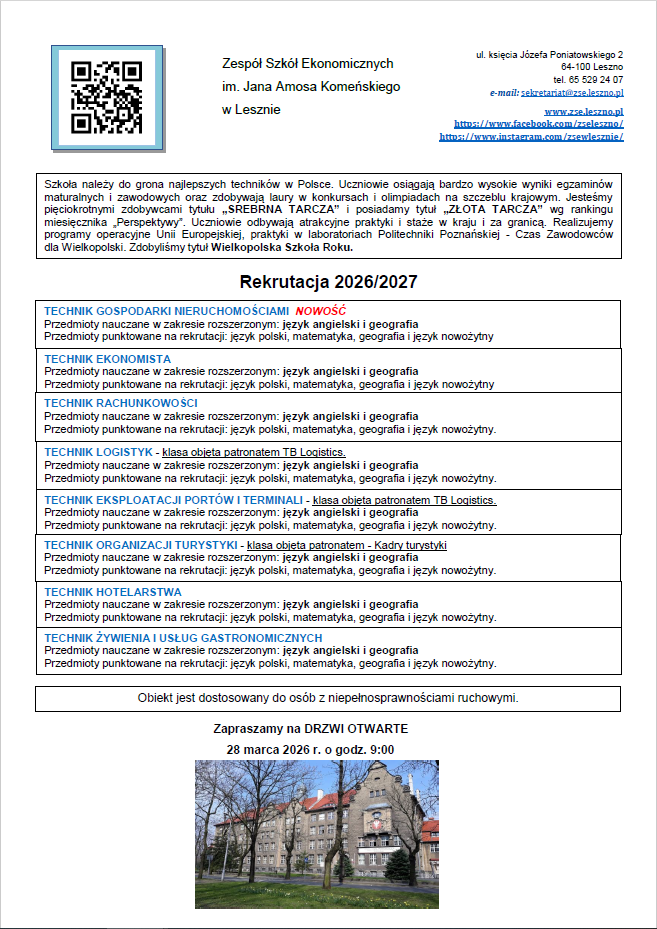 Przedmioty rozszerzone